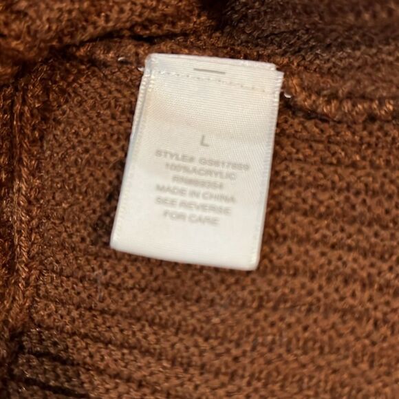 NWT MADISON & Hudson Lightweight Brown Sweater Large. WT216 - Picture 6 of 6
